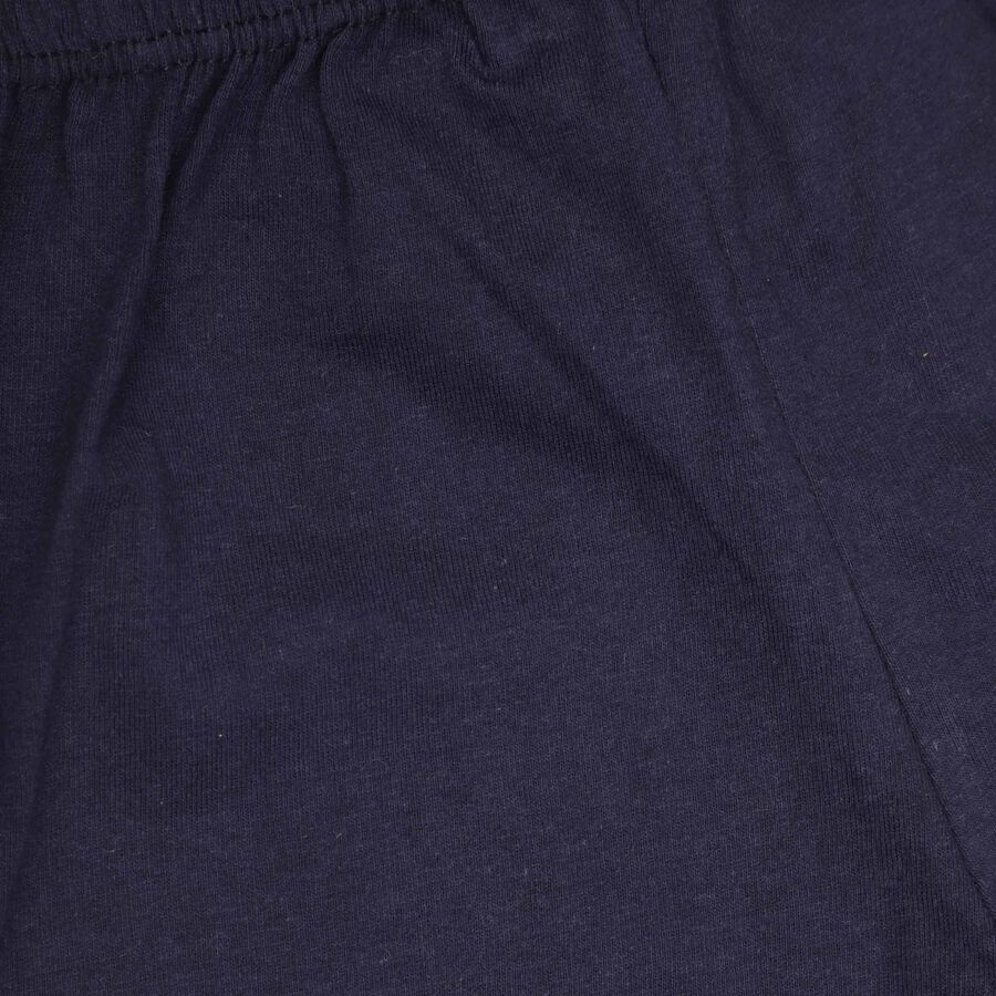 Infants Cotton Stripes Baba Suit, Navy Blue, large image number null