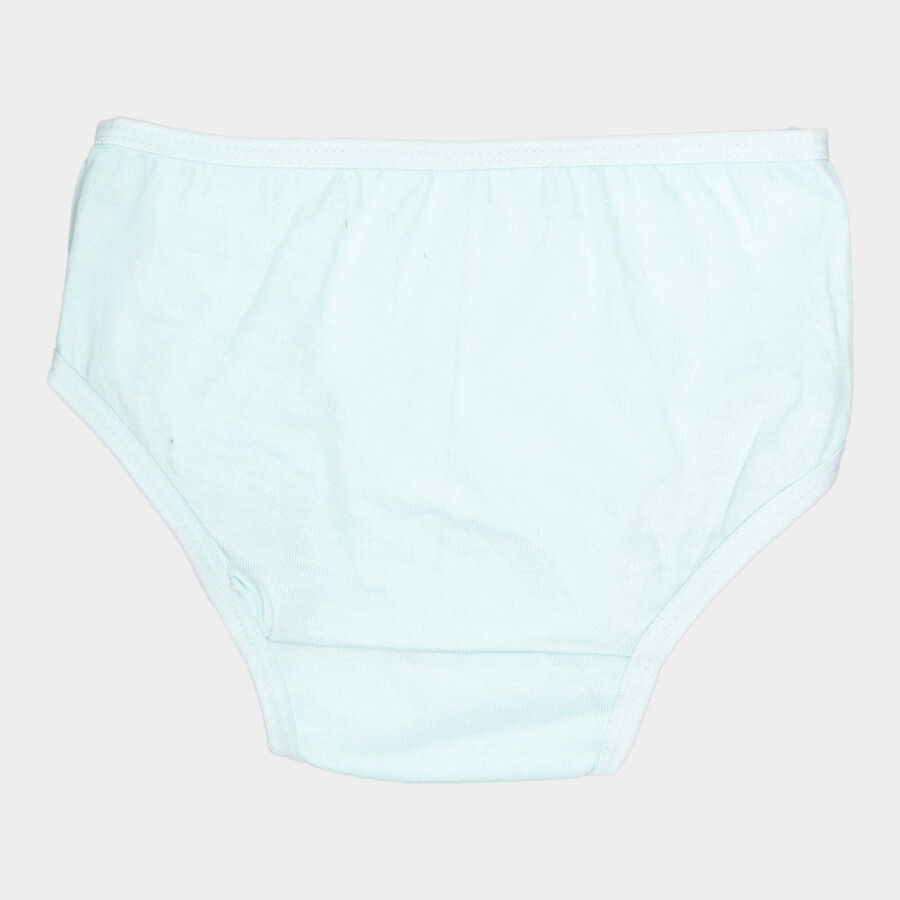 Girls Cotton Solid Panty, Light Blue, large image number null