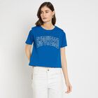 Ladies' Round Neck T-Shirt , Blue, small image number null