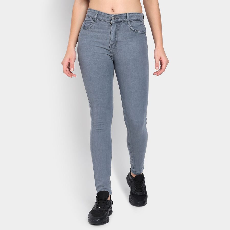 Ladies' Jeans, गहरा ग्रे, large image number null