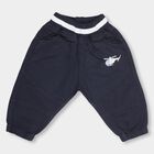 Infants' Deep Navy Blue Rib Waist Trousers, Navy Blue, small image number null