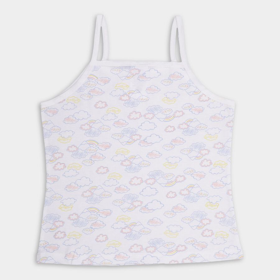 Girls' 100% Cotton Vest , पीच, large image number null