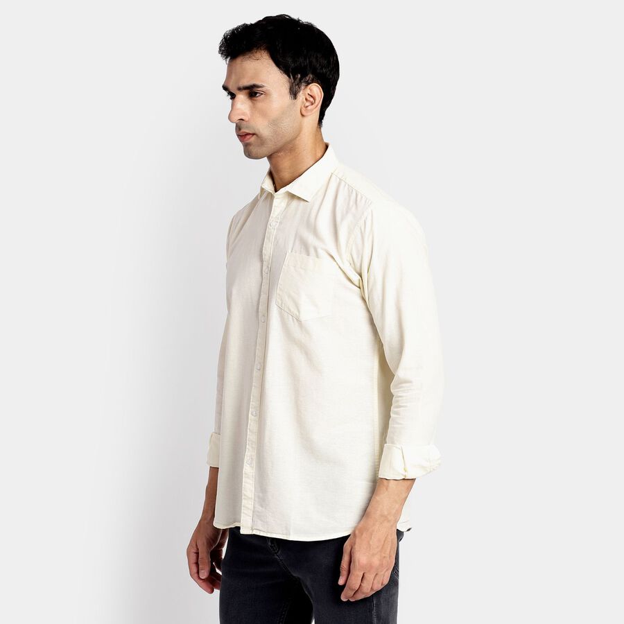 Men's 100% Cotton Casual Shirt, Yellow, large image number null