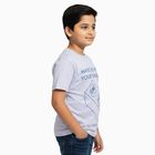Boys' Half Sleeves T-Shirt, हल्का नीला, small image number null