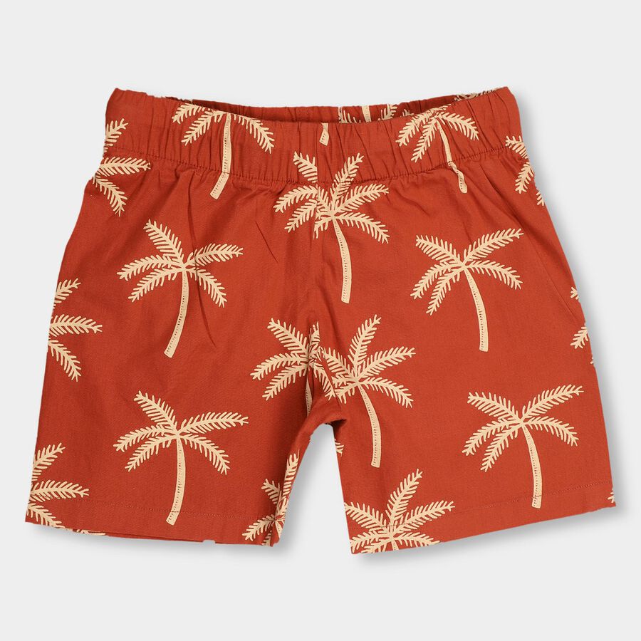 Boys' Rust Red Cross Pocket Bermuda Shorts, Rust, large image number null