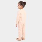 Girls Peach Round Neck Lounge Hipster Set, Peach, small