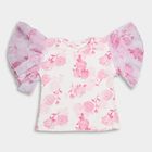 Girls' T-Shirt, हल्का गुलाबी, small image number null