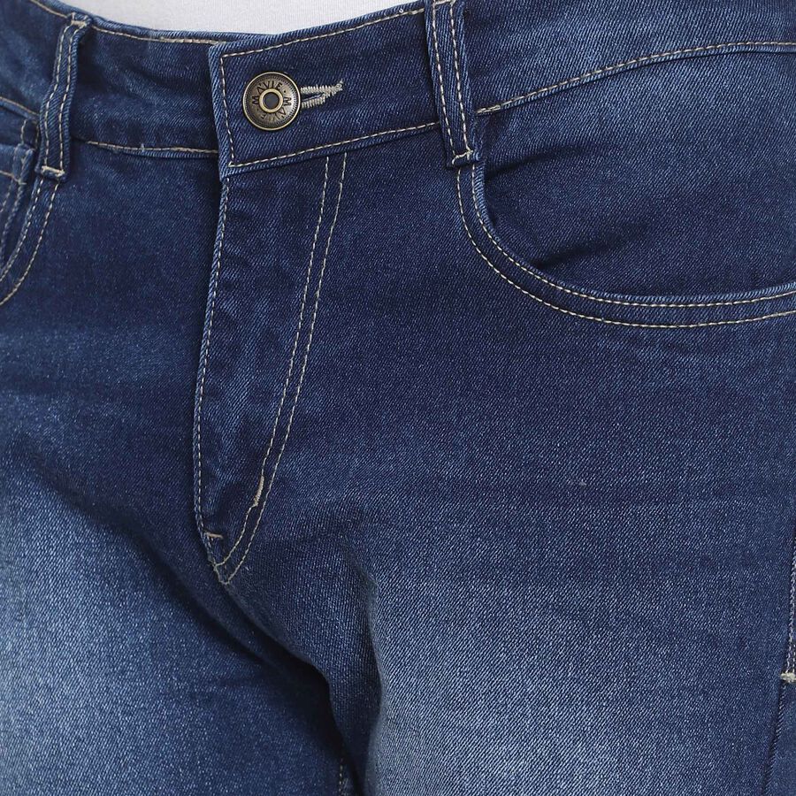 Tinted 5 Pocket Slim Jeans, Dark Blue, large image number null