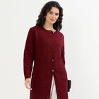 Ladies' Cardigan, वाइन, small image number null