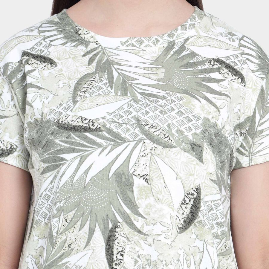 All Over Print Nighty, White, large image number null