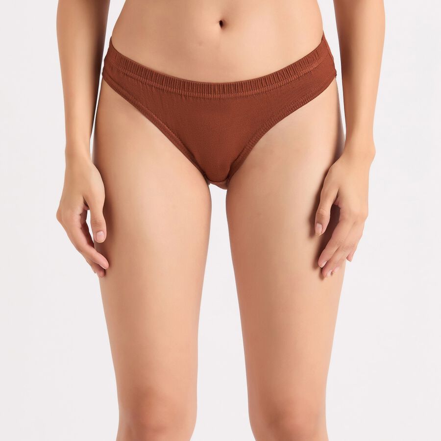 Ladies' Cotton Panty, Brown, large image number null