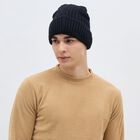 Men's Cap, काला, small