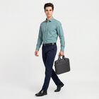 Men's Teal Formal Shirt, टील ब्लू, small