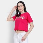 Ladies' 100% Cotton Crop  Top, Pink, small image number null