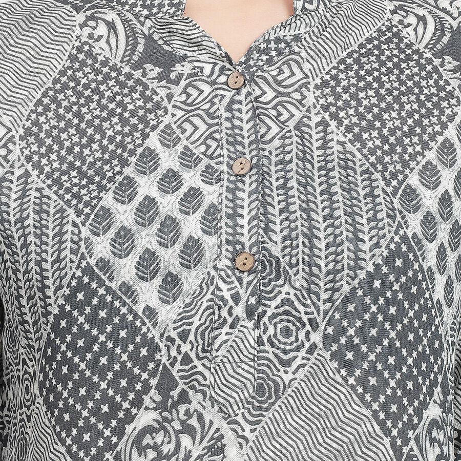 Ladies' Kurti , गहरा ग्रे, large image number null