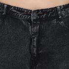Ladies' 100% Cotton Jeans, काला, small image number null