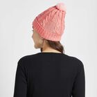Solid Pom Pom Winter Cap, Pink, small image number null