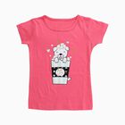Girls' T-Shirt, गुलाबी, small image number null