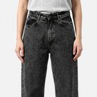 Women's Dark Grey Straight Fit Washed Jeans, Dark Grey, small