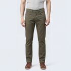 Men's Olive Slim Fit Washed Jeans, Olive, small