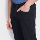 Men's Slim Fit Jeans, काला, small image number null