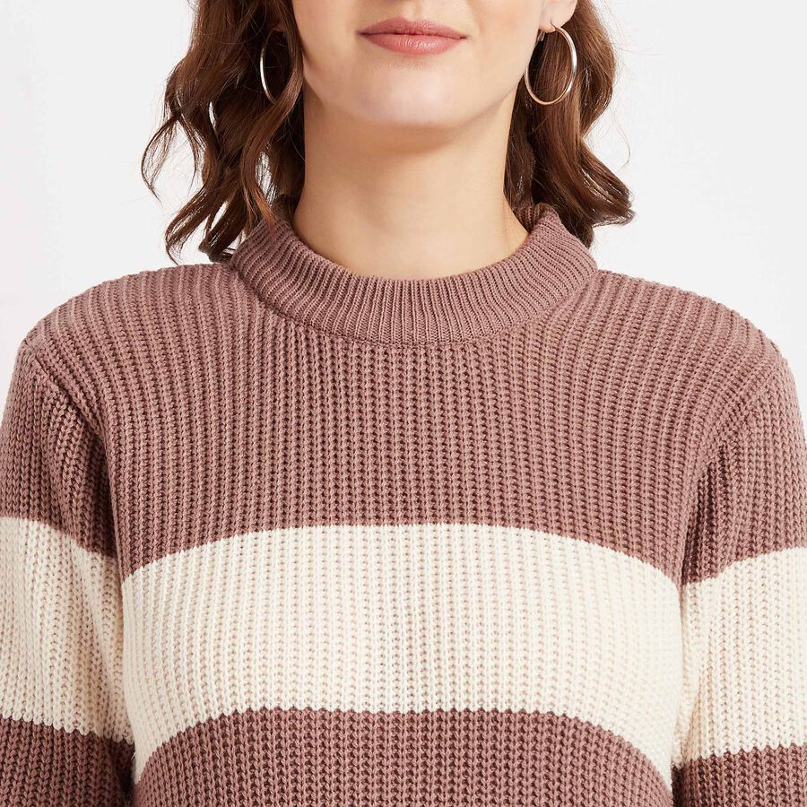 Stripes Pullover, Pink, large image number null