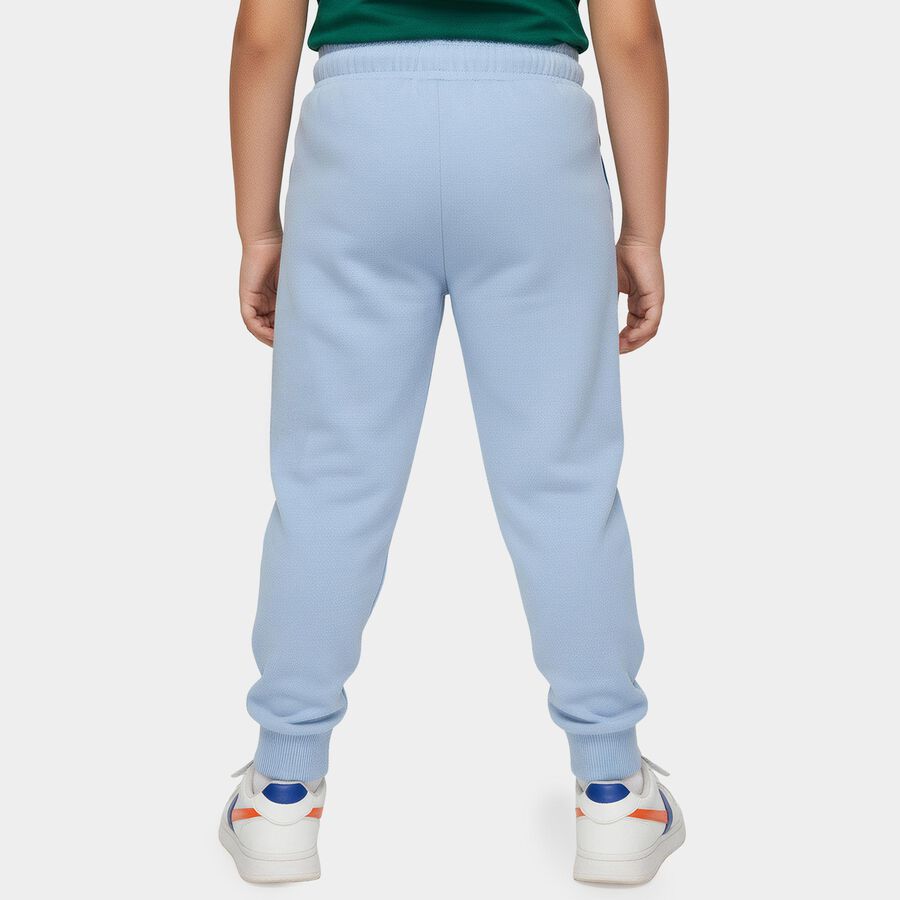 Boys' Light Blue Color-Block Cotton Blend Pyjama, Light Blue, large