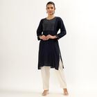 Ladies' Kurta, Navy Blue, small image number null