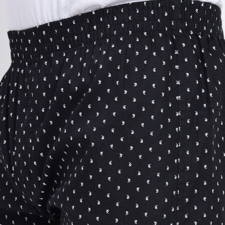 Men's 100% Cotton Boxers, काला, large image number null