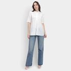 Ladies' 100% Cotton Kurti, White, small image number null