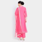 Ladies' Kurta Pyjama Set with Dupatta, रानी (फ्यूशिया), small image number null