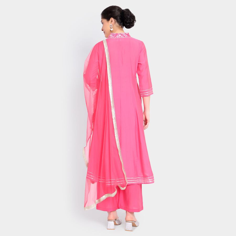 Ladies' Kurta Pyjama Set with Dupatta, रानी (फ्यूशिया), large image number null