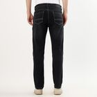 Men's Jet Black Slim Fit Jeans, Dark Grey, small