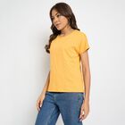 Ladies' Round Neck T-Shirt , Mustard, small image number null