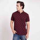 All Over Print Polo Shirt, वाइन, small image number null