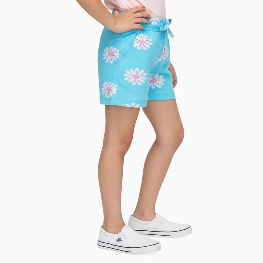 Girls' Shorts, एक्वा, large