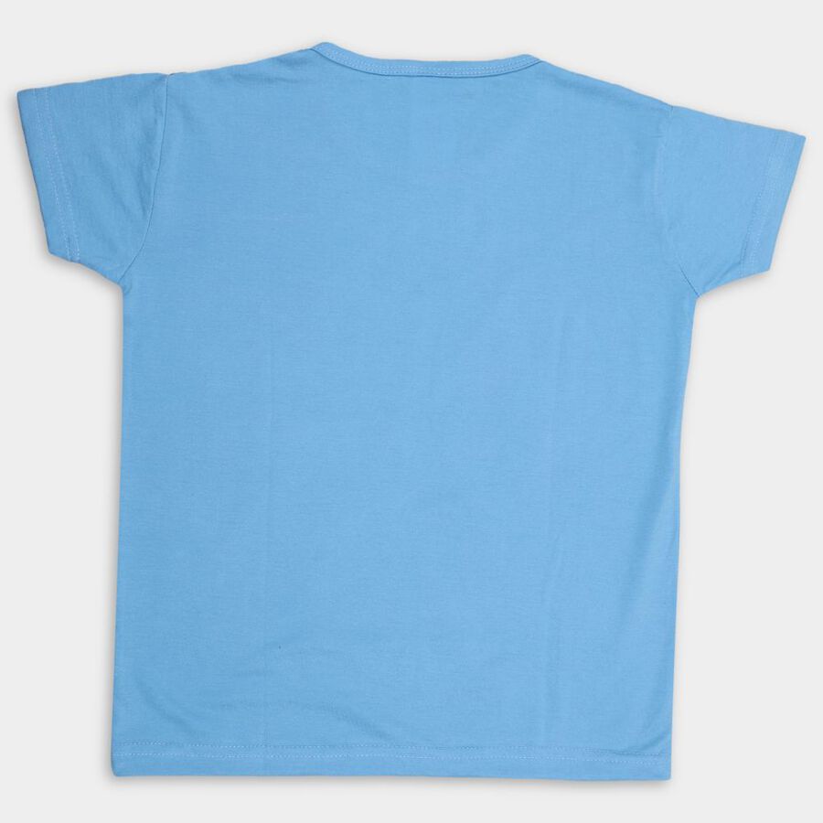 Girls' T-Shirt, Mid Blue, large image number null