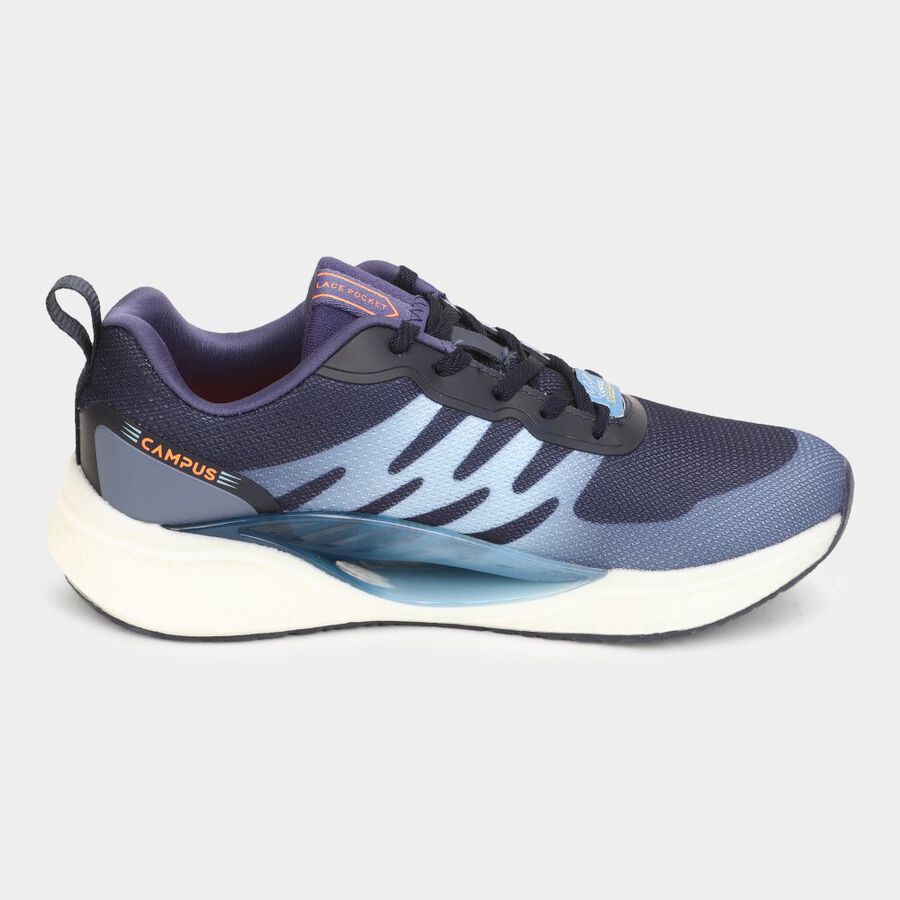 Mens Athleisure Sports Shoes, Navy Blue, large image number null