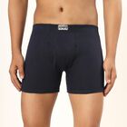 Men's Navy Blue Regular Fit Trunks, नेवी ब्लू, small