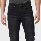 Men's Dark Blue Slim Fit Faded Jeans, गहरा नीला, small