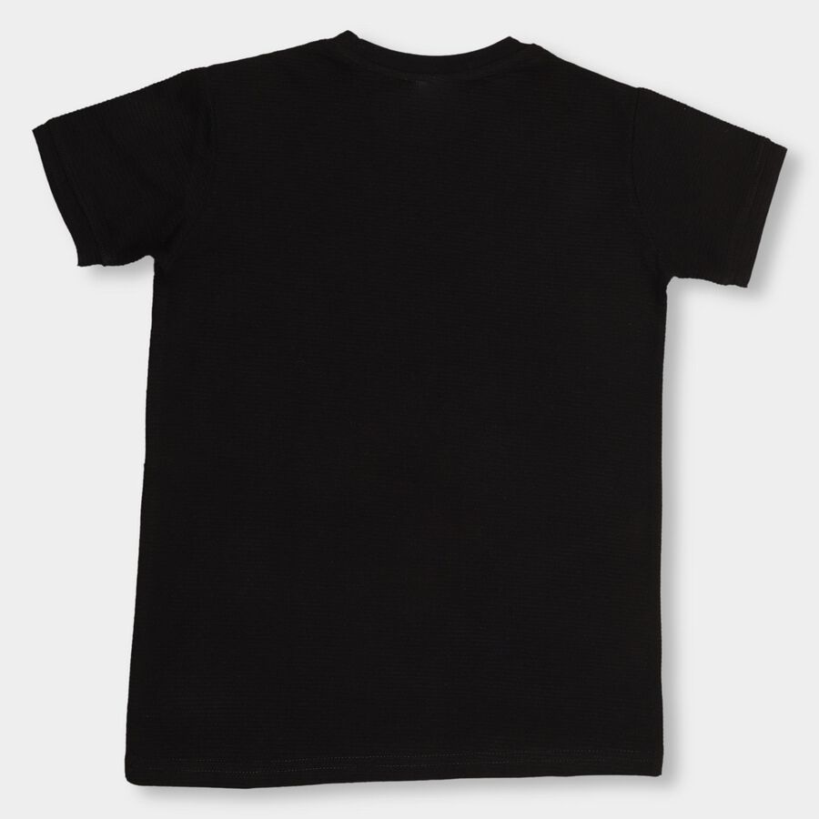 Boys' Half Sleeves T-Shirt , Black, large image number null