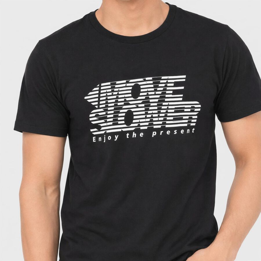 Men's Dark Grey Round Neck Regular T-Shirt, Dark Grey, large