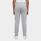 Boys' Light Grey Regular Fit Graphic Printed Pyjama, मिश्रित हल्का ग्रे, small