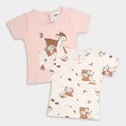 Infants' Cotton T-Shirt, पीच, small image number null