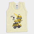 Infants' 100% Cotton Vest, Yellow, small