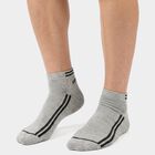 Men's Ankle Length Pack of 3 Socks ( Grey, Charcoal, Navy ), नेवी ब्लू, small