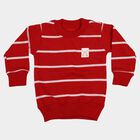 Infants' Red Crew Neck Pullover, लाल, small