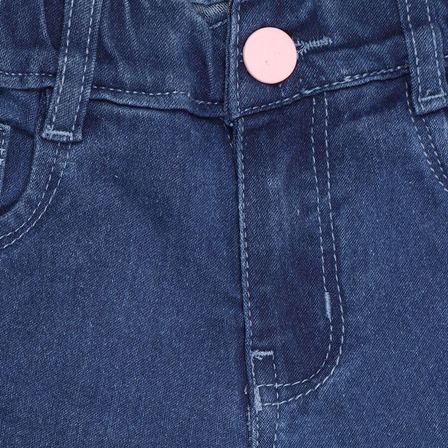 Girls' Jeans, गहरा नीला, large image number null