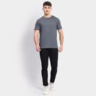 Men's 100% Cotton Round Neck Half Sleeves T-Shirt, Mid Blue, small image number null