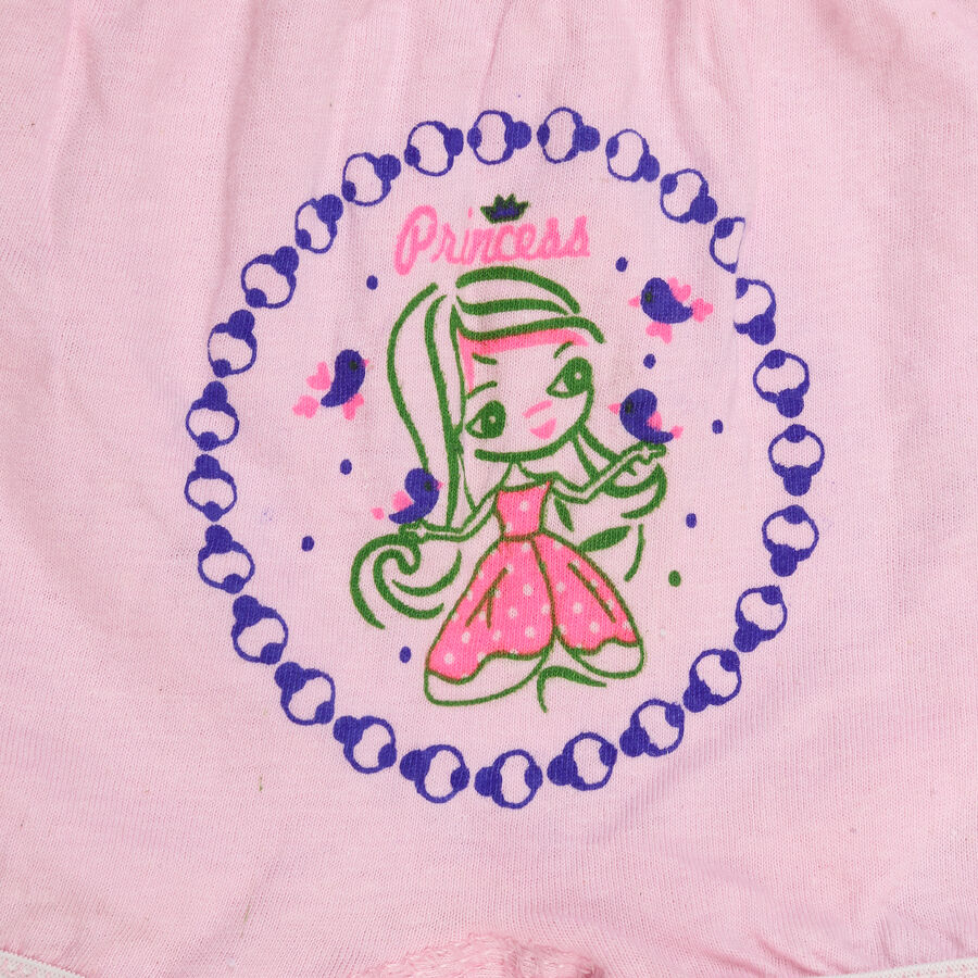 Girls Cotton Printed Bloomer, Light Pink, large image number null